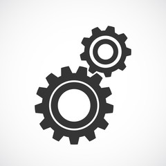 gear  vector Icon flat design