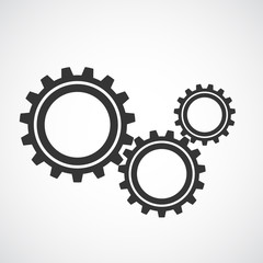 gear  vector Icon flat design
