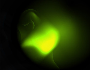 Shiny neon geometric waves template