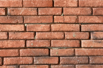 Red brick wall texture