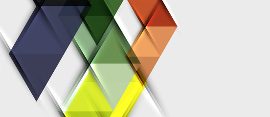 Triangle geometrical modern business presentation design template, abstract pattern for any background