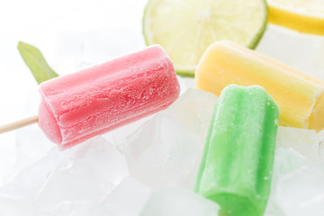A delicious ice cream on ice