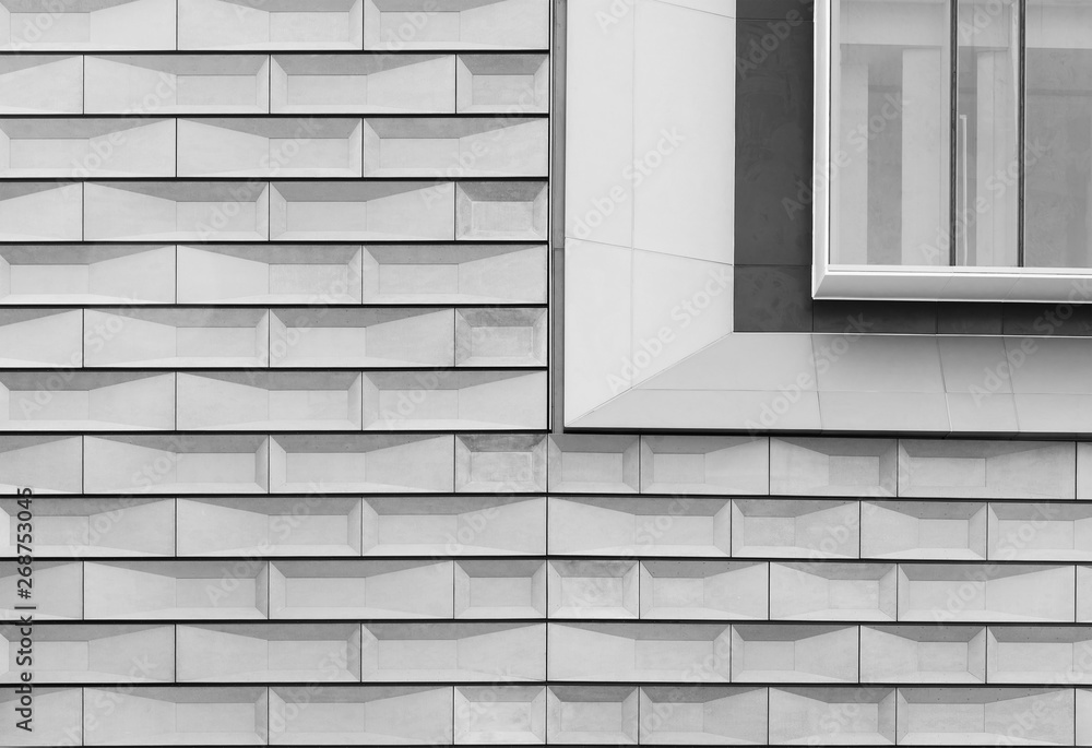 Poster exterior of modern architecture. building abstract background