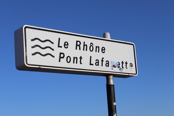 Lyon - Pont Lafayette sur le fleuve Rhône construit en 1890