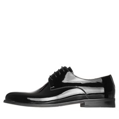 Men classic elegance shoes white isolated background