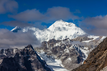 Everest mountains in Himalaya of Tibet