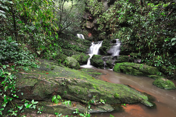 Waterfall in deep forest