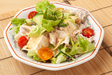 豆腐の冷しゃぶサラダ