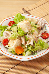 豆腐の冷しゃぶサラダ