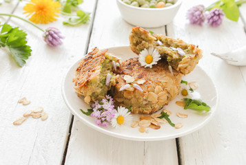 Vegane Vegan Gemüsebratlinge Bratlinge Gemüse Wildkräuter