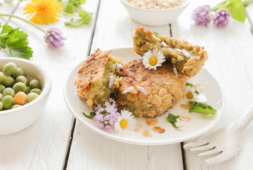 Vegane Vegan Gemüsebratlinge Bratlinge Gemüse Bratling Wildkräuter