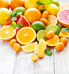 Fresh citrus fruits