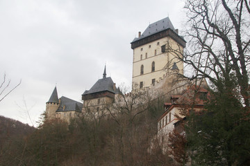 Fototapeta na wymiar Karlstejn Castle, Czech Republic 