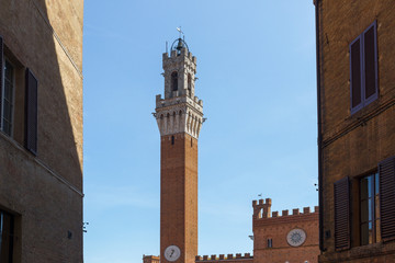 Fototapeta premium Town Hall (Palazzo Pubblico) of Siena, Italy
