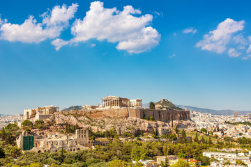Fototapeta na wymiar Parthenon, Acropolis of Athens, Greece at summer day