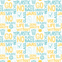 Go green pattern on white background