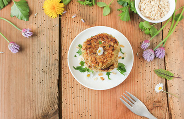 Gemüsebratling Bratling Gemüseklops Klops Gemüse Vegetarisch Vegan 
