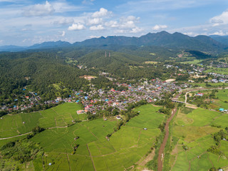 Fototapeta na wymiar Mae La Noi City in Mae Hong Son Province ,Thailand