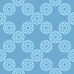 Polka dots seamless pattern. Mosaic of ethnic figures. Patterned texture. Geometric background. Can be used for wallpaper, textile, invitation card, wrapping, web page background.