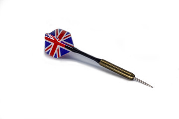 Dart with UK flag
