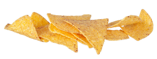 Naklejka premium chips isolated on white background