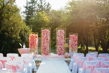 Wedding Arch and wedding decoration.
