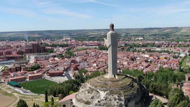 Christ statue watching a town2