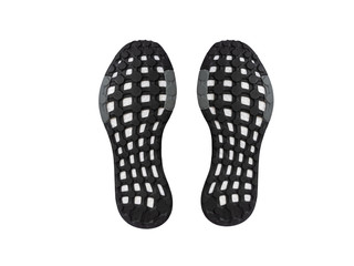 Light running sport shoe's sole isolated over the white background