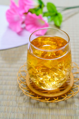 冷たい麦茶