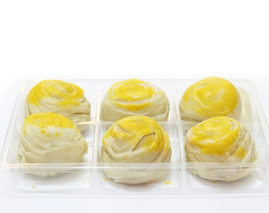 pastry isolated on white background with copy space