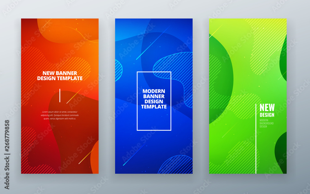 Wall mural vertical stories sale banner background for social networks. colorful halftone gradients.background 