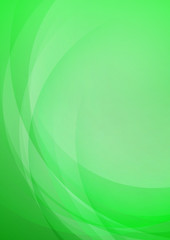 Abstract curved green background