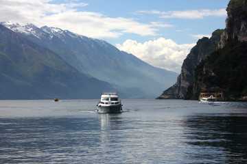 Garda Lake Ferry in May