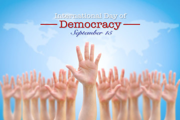 International day of democracy, September 15 concept