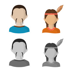 Isolated object of imitator and resident icon. Collection of imitator and culture vector icon for stock.