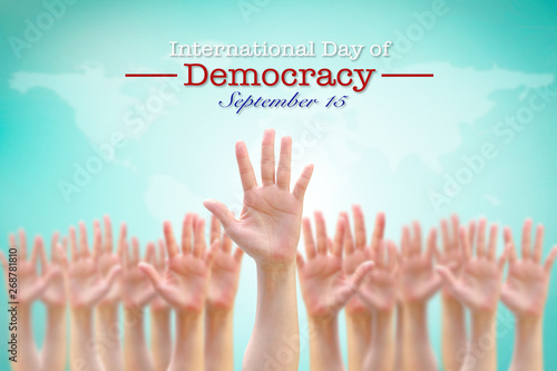 International day of democracy, September 15 concept