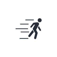 Running Man. Pursuit, hurry icon