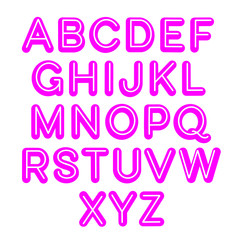Hand drawn lettering font, alphabet