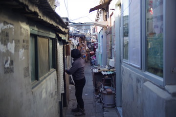 Woman in Beijing's street