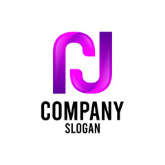 Abstract Letter N logo