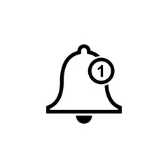 Ringing bell, alarm icon Vector