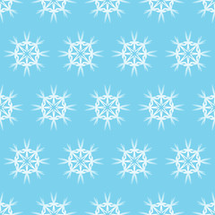 Vector seamless pattern with snowflakes. Winter background.