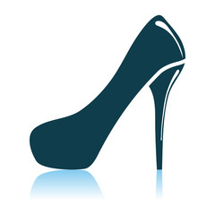 Female Shoe With High Heel Icon