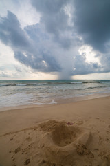 Sunset on the Thailand beach 