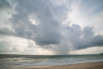 Sunset on the Thailand beach 
