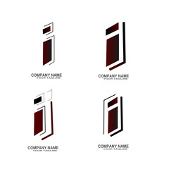 I logo vector collection