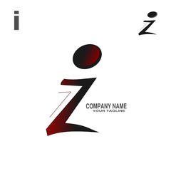 Modern I logo vector
