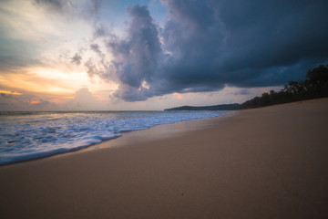 Sunset on the Thailand beach 