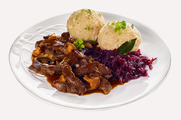 Swiss ragout from Zurich with strips of meat