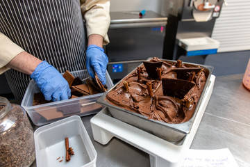 Gelato ice cream making